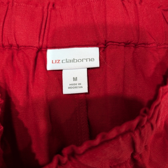 Liz Claiborne red midi skirt size M - Picture 3 of 3
